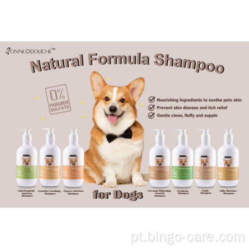 Shampoo Antipulgas Papaya Carrapatos Cães Filhote De Cachorro